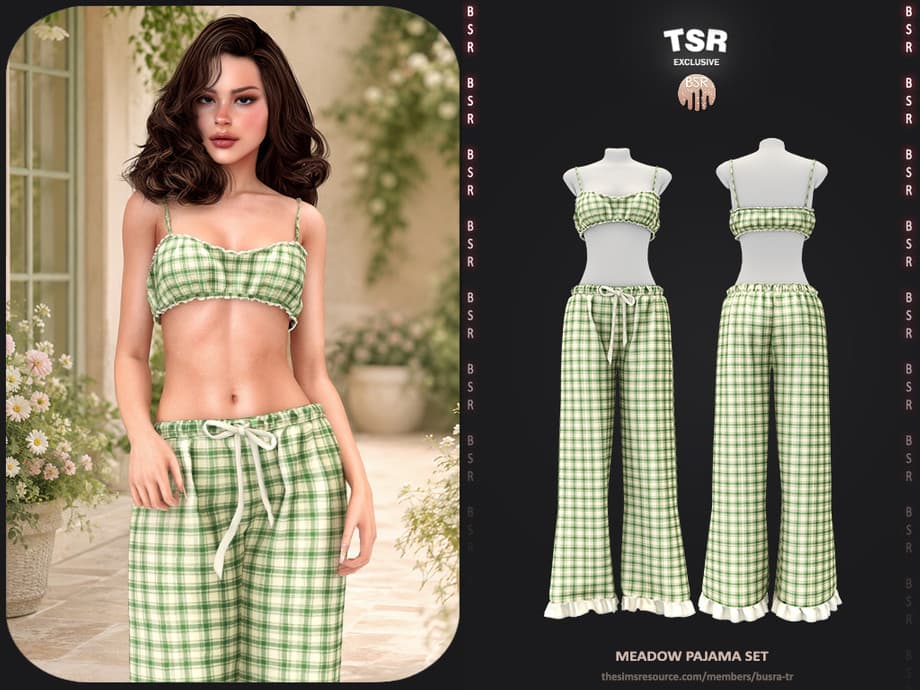 Скриншот мода Пижама Meadow Pajama Set